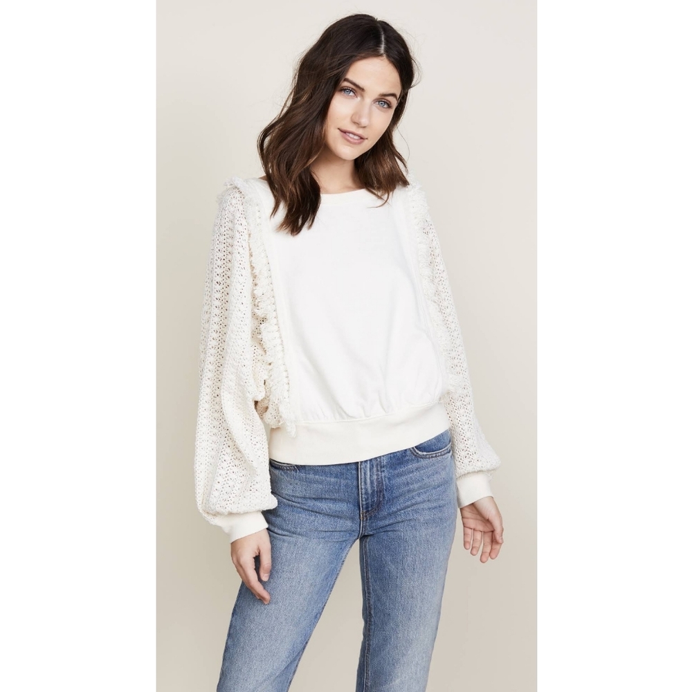 Free People Faff & Fringe Pullover